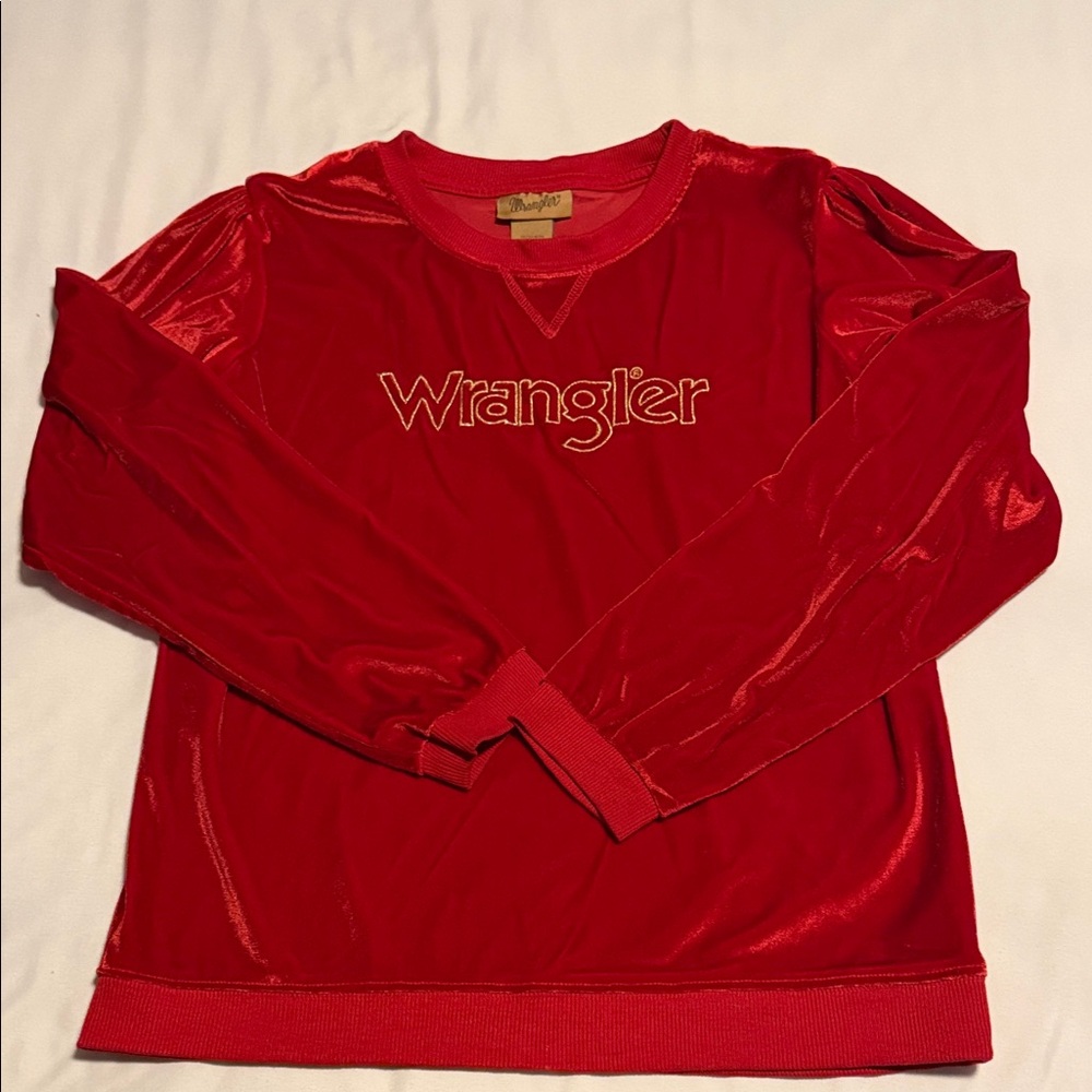 Girl’s Wrangler Red Pullover Shirt